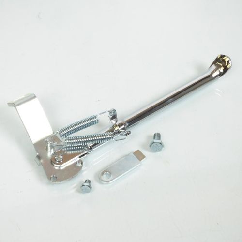 Béquille Latérale Lisse Chromé Pour Mobylette Mbk 51 Droite Gauche / Bras Carré