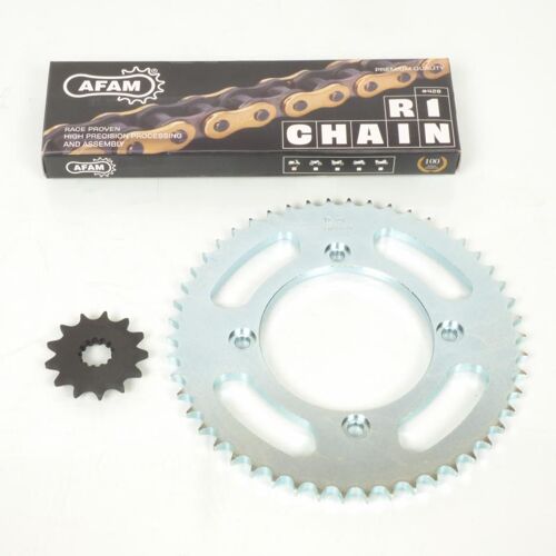 Kit Chaîne Afam Pour Moto Beta 50 Rr 2005 À 2011 13x50 Pas 428 Neuf