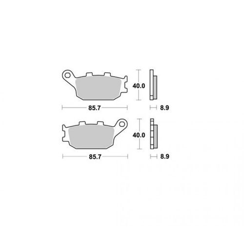 Plaquette De Frein Ap Racing Pour Moto Yamaha 600 Fz6 2004 À 2006 Lmp257sr Neuf
