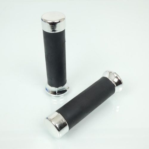 Poignée Rms Pour Scooter Noir Embout Chromé Neuf