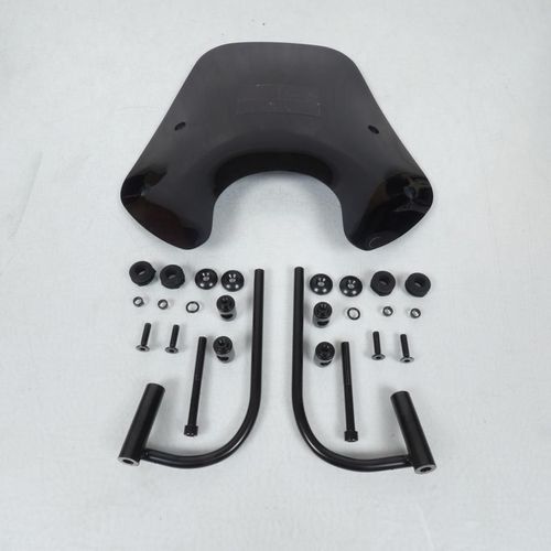 Kit Bulle Pare-Brise Bas Noir Brillant Aplus Pour Scooter Piaggio 50 Zip