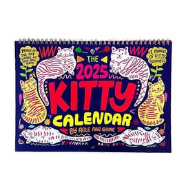 2025 Kittys Calendriers Drôle Accroché Calendrier Mural Mensuel Cadeau Pour Les Amoureux Des Chats