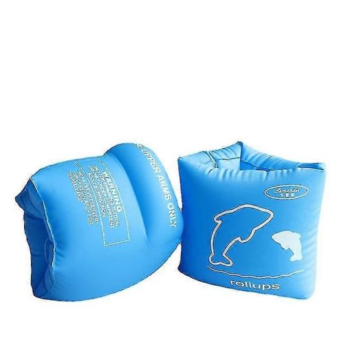 Brassard De Natation Pour Enfant,Anneaux De Brassard Gonflables,Brassard De Natation (Bleu,L)