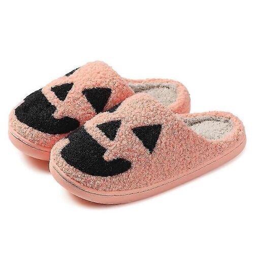 Nouvelle Arrivée Ghost Face Pantoufles Halloween Pantoufles Citrouille Pantoufles Hommes Plat Doux En Peluche Confortable Intérieur Fuzzy Femmes Maison Chaussures