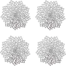 Set De Table En Plastique 4 Pièces,Set De Table Rond Évidé,Set De Table Rond En Plastique