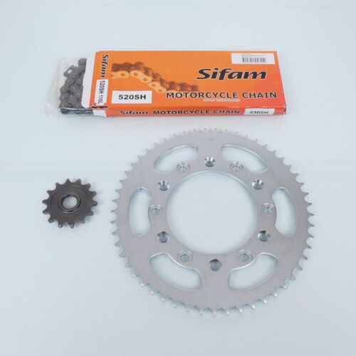 Kit Chaîne Axring Pour Moto Hm 250 Cre-F X 2008 À 2016 14x53 P 520 Al 125mm Neuf
