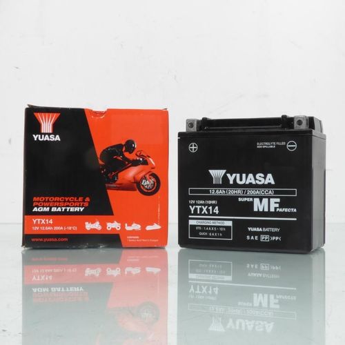Batterie Sla Yuasa Pour Scooter Piaggio 125 X Evo - Etrier Ar 1 Axe 2007 À 2017 Neuf