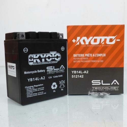 Batterie Sla Kyoto Pour Moto Yamaha 750 Fz 1985 À 1986 Yb14l-A2 Sla / 12v 14ah Neuf