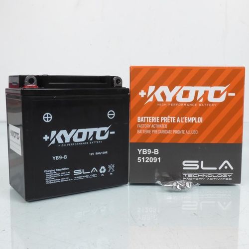 Batterie Sla Kyoto Pour Scooter Aprilia 125 Sr Motard 2012 À 2016 Y9b-B / 12v 9ah Neuf