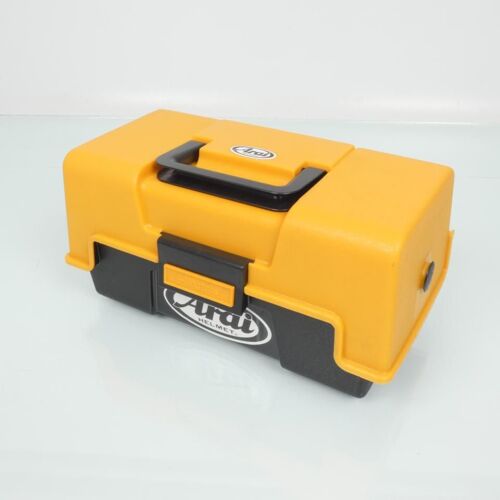 Boîte De Rangement Caisse À Outils Araï Jaune Et Noir Pour Outillage Casque Moto