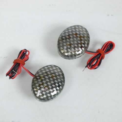 Mini Clignotant ¿Il De Chat Carbone À Led Auto Pour Moto Scooter Quad Feu Décoratif