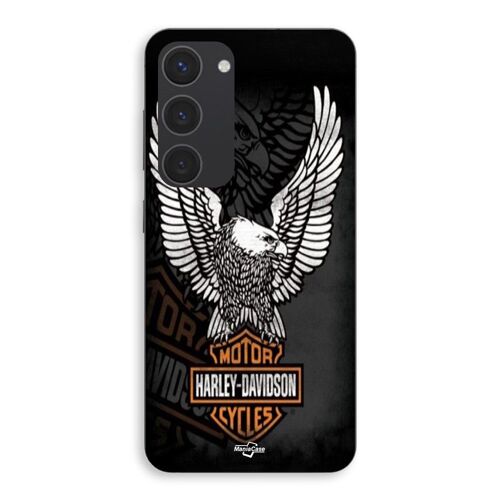 Coque Pour Samsung Galaxy S23 Plus Harley Davidson Mini Poster Logo Aigle Maniacase