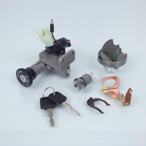 Kit Serrure Origine Pour Scooter Kymco 50 Agility 3 Fils + 1 Fil Neuf