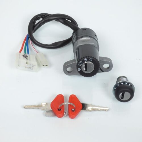 Kit Serrure D'origine 4 Fils Pour Moto Derbi 50 Senda 00h059082515 02g18 Neuf