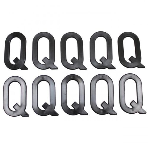 Lettre Q Pour Plaque D'immatriculation Tiflex H45mm Neuf Pour Moto