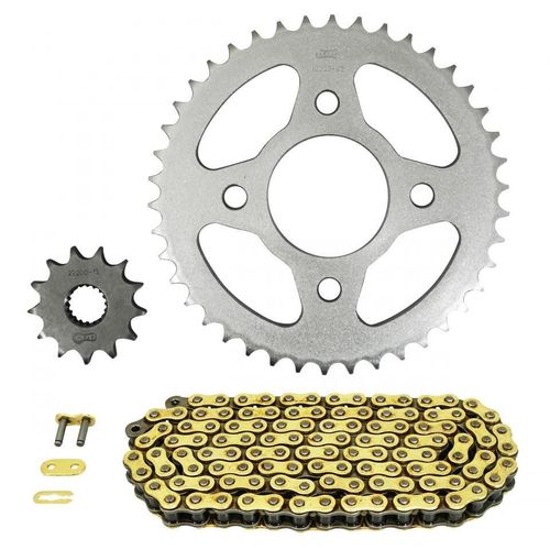 Kit Chaîne Afam Pour Moto Mash 125 Cafe Racer 2014 À 2016 Neuf