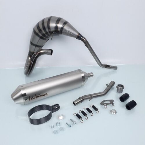 Pot D Échappement Leovince Pour Moto Derbi 50 Senda Sm Drd Pro 2005 À 2012 Neuf