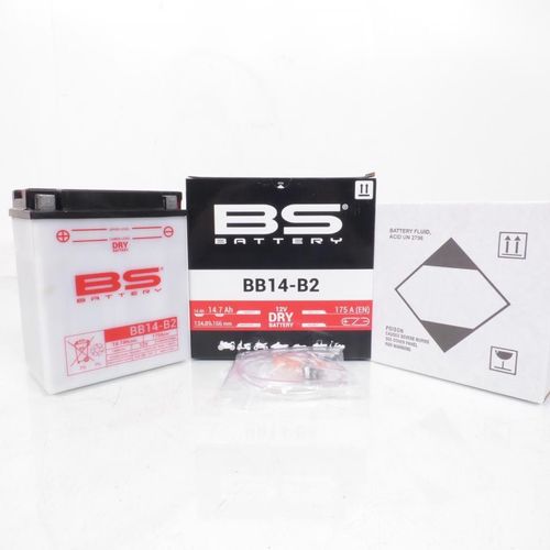 Batterie Bs Battery Pour Moto Honda 750 Vfr 1987 À 1989 Yb14-B2 Neuf