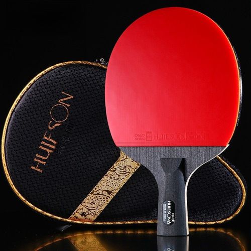 Raquette De Ping-Pong Professionnelle Haisheng Avec Tige En Carbone À Haute Élasticité Six Étoiles Produit Directement Par L'usine Pour Étudiants Et Écoles Couleur De La Raquette De Ping-Pong