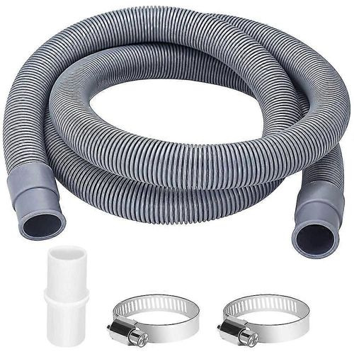 Rallonge de tuyau de vidange pour machines à laver, tuyau de vidange universel de 2 m, tuyau de vidange D