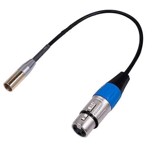 Rexlis 1ft Mini Xlr mâle vers Xlr femelle Câble adaptateur, câble vidéo 3 broches Mini Xlr vers Xlr, pour BMPC