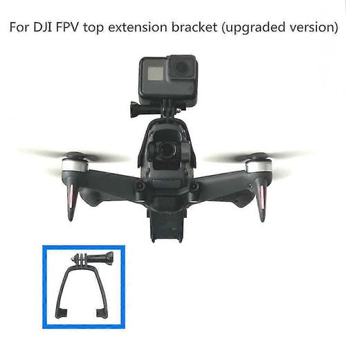 Support D'extension Supérieur Pour Caméra Dji Fpv, Adaptateur Pour Caméra D'action Gopro Hero Sports, Support De Serrage Compatible Avec Drone Dji Fpv (G)-Yunong
