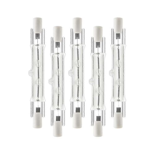 Paquet De 5 R7s 118mm 300w 230v,R7s Ampoule Linéaire Halogène,Lampe Halogène À Intensité Variable Pour La Construction Wo Ty
