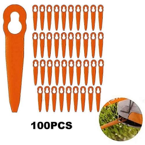 100Pcs pour STIHL Polycut 2-2 ABS Lames de coupe Tondeuse à gazon Pièces de rechange