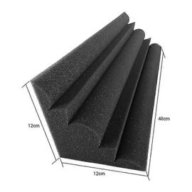 4 pcs panneaux acoustiques studio mousse acoustique insonorisée,traitement du son Bass Trap coin,pour studios ou théâtre,12X12X48cm