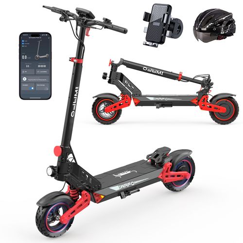 Iwafo Is2 Trottinette Electrique Adulte Pliable 1500w Autonomie 60km 45km/H Roues 10" 48v 15a