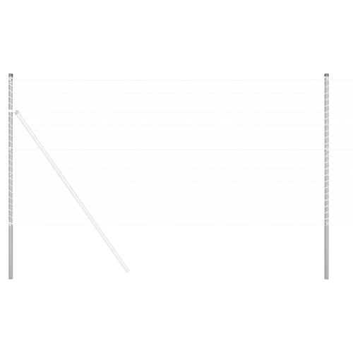 Vidaxl Poteaux De Clôture 12 Pcs Argent 180 Cm Acier Galvanisé