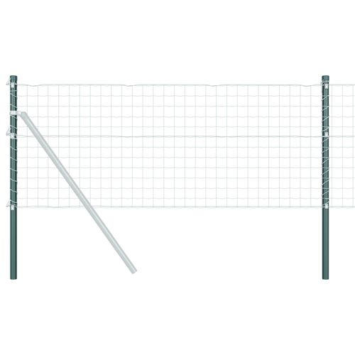 Vidaxl Poteaux De Clôture 12 Pcs Vert 60 Cm Acier Peint Par Poudre