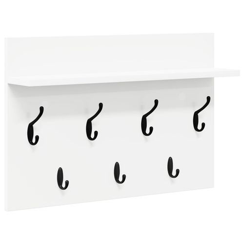 vidaXL Porte-manteau mural Blanc 60 x 40 x 12 cm Bois d'ingénierie
