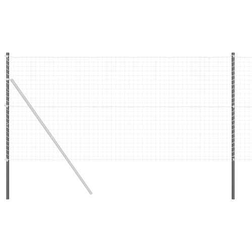 Vidaxl Poteaux De Clôture 12 Pcs Gris 130 Cm Acier Peint Par Poudre