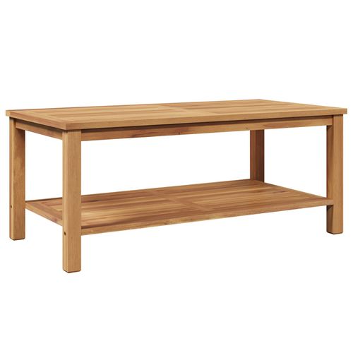 Vidaxl Table Basse Marron 110 X 55 X 45 Cm Bois De Teck Massif