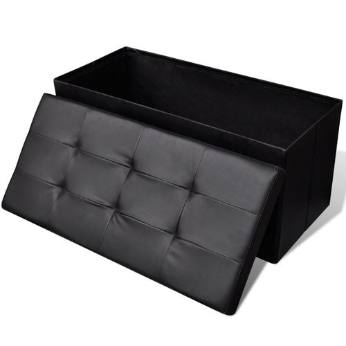Vidaxl Banc De Rangement Noir 84.5 X 41 X 41 Cm Bois D'ingénierie