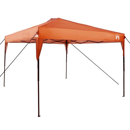 Vidaxl Tente À Abri Orange 300 X 300 X 227 / 236 / 245 Cm Tissu Oxford