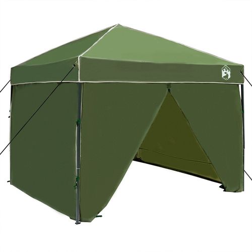 Vidaxl Tente À Abri Vert 250 X 250 X 227 / 236 / 245 Cm Tissu Oxford