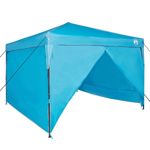 Vidaxl Tente À Abri Bleu 300 X 300 X 227 / 236 / 245 Cm Tissu Oxford