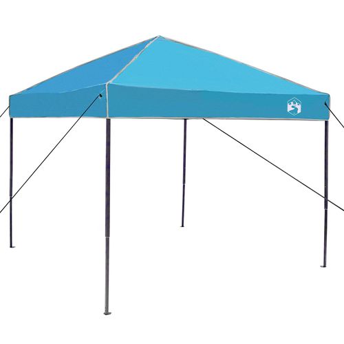 Vidaxl Tente À Abri Bleu 250 X 250 X 227 / 236 / 245 Cm Tissu Oxford