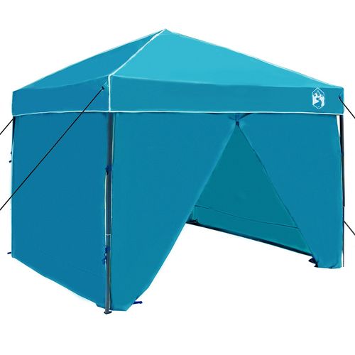 Vidaxl Tente À Abri Bleu 250 X 250 X 227 / 236 / 245 Cm Tissu Oxford