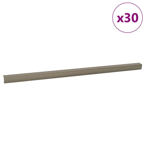 vidaXL Nez de marche 30 pcs Champagne 67 cm Aluminium