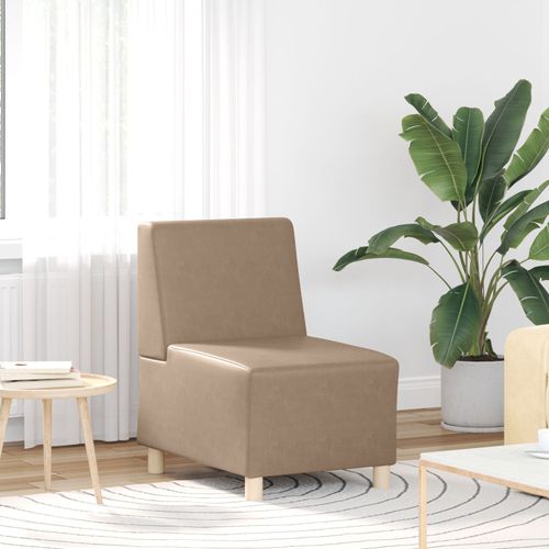 Vidaxl Fauteuil Cappuccino 55 X 74 X 82 Cm Faux Cuir