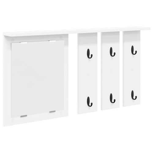 vidaXL Porte-manteau mural Blanc 85 x 10 x 45 cm Bois d'ingénierie