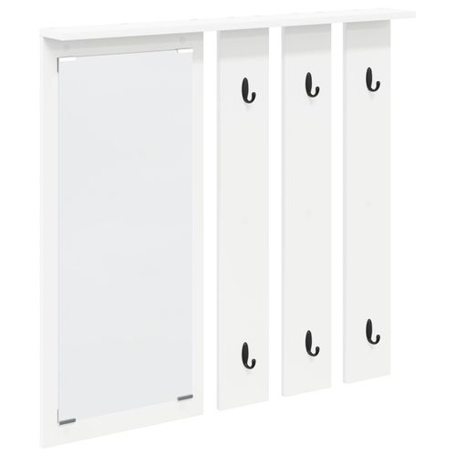 vidaXL Porte-manteau mural Blanc 84 x 10 x 80 cm Bois d'ingénierie