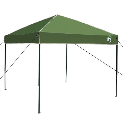 Vidaxl Tente À Abri Vert 250 X 250 X 227 / 236 / 245 Cm Tissu Oxford