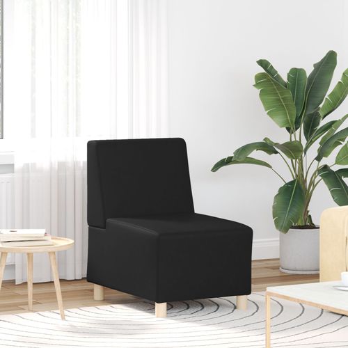 Vidaxl Fauteuil Noir 55 X 74 X 82 Cm Faux Cuir