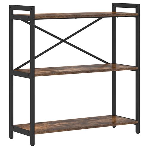 Vidaxl Bibliothèque Chêne Fumé 80 X 30 X 83 Cm Panneau De Particules