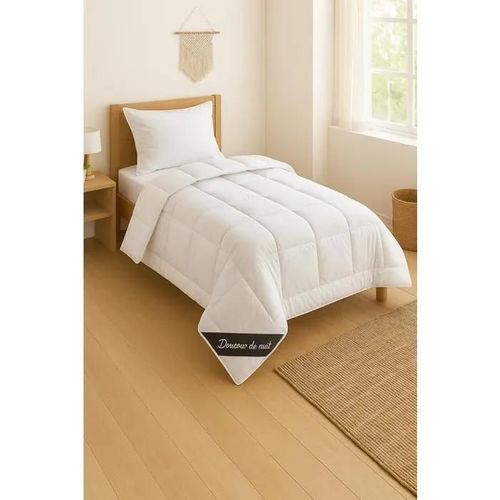 Couette Coton Percale À Bouillir - 1 Personne - Legere - Mortreux