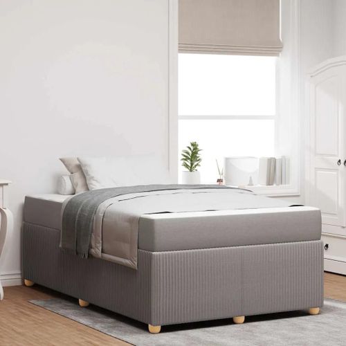 Vidaxl Cadre De Lit Autre Taupe 120 X 190 Cm Tissu